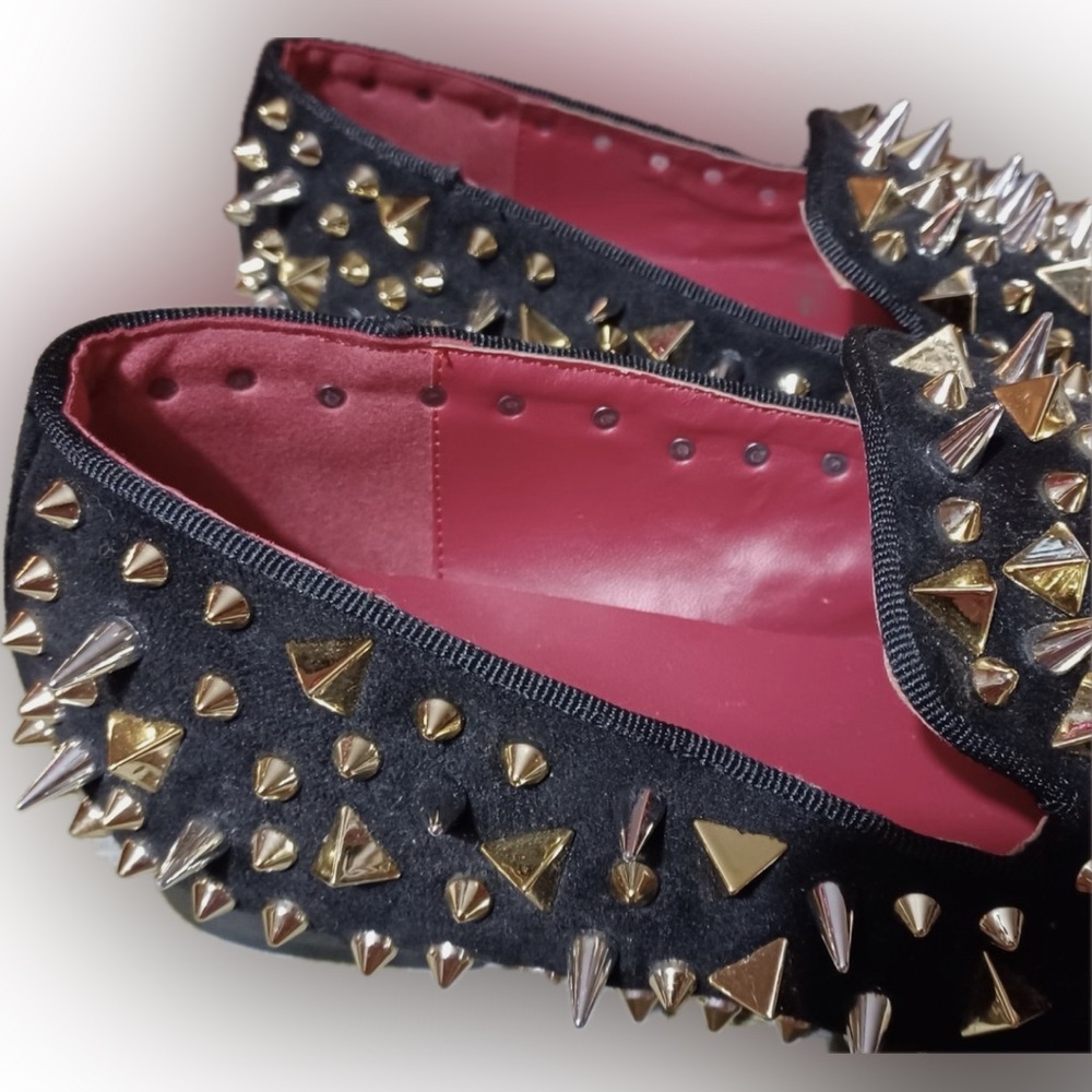 Studded Black Loafers - Picture 7 of 15